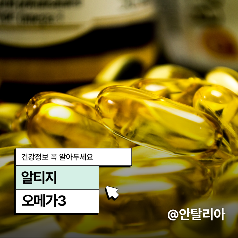 오메가3추천 낯선 알티지 rTG이름의 뜻