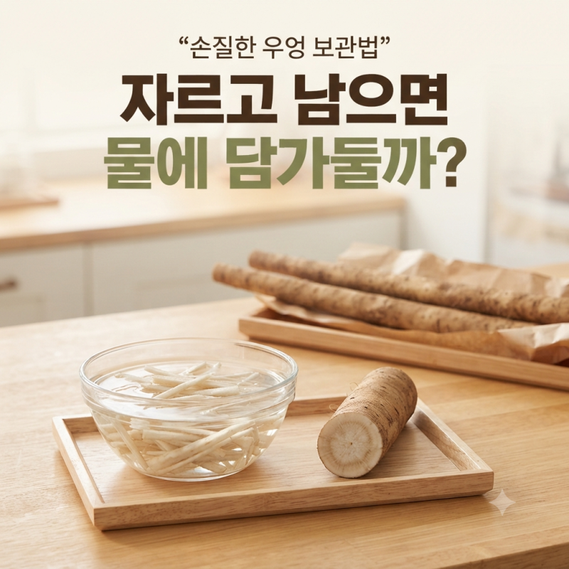 손질한 우엉 보관법, 자른 우엉 냉장보관 어떻게 할까?