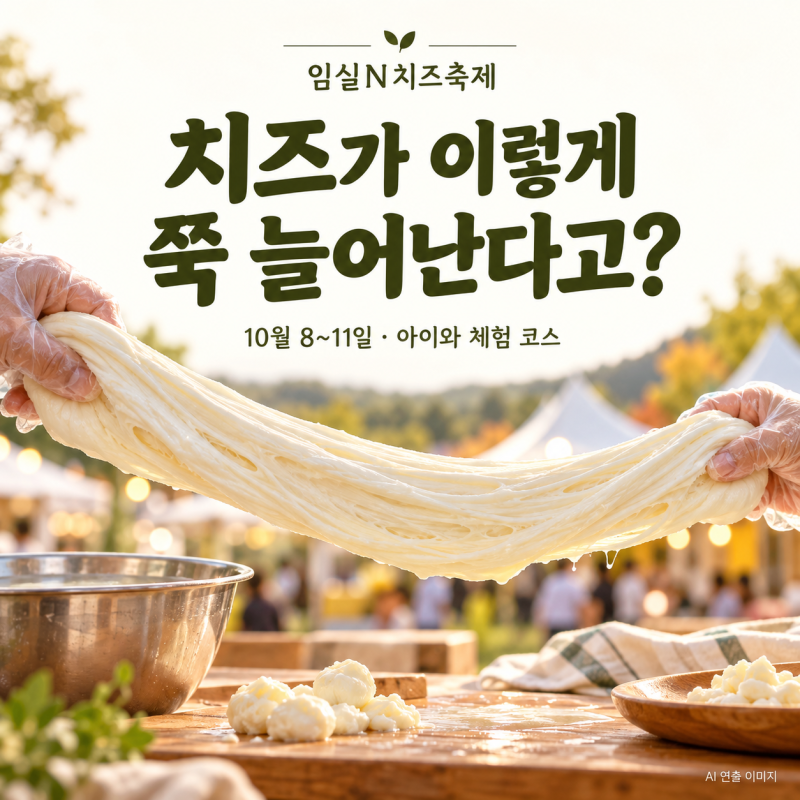 치즈를 이렇게 늘린다고?” 임실N치즈축제, 아이와 가면 이 코스로
