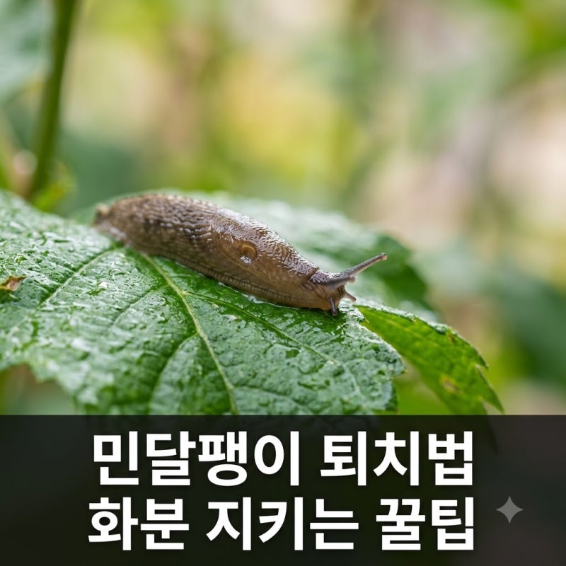 민달팽이 화분에 생겼을 때 확실하게 잡는 법 5가지 퇴치 꿀팁