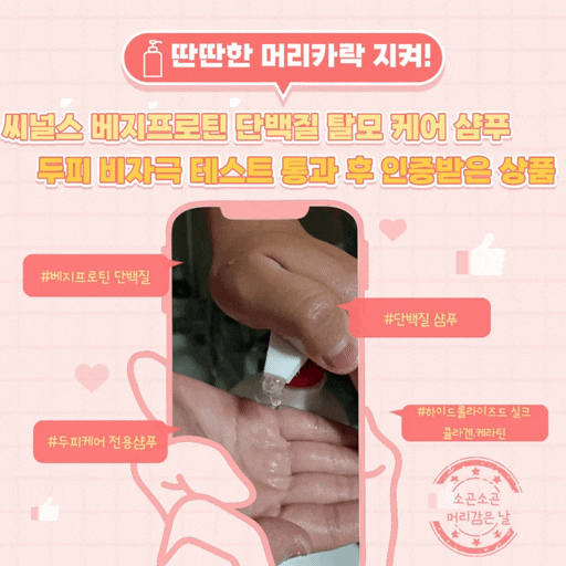 단백질샴푸 찾다가 선택한 씨널스 베지프로틴 단백질 탈모 케어 샴푸 사용후기