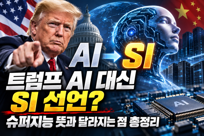 트럼프 AI 대신 SI 선언? 슈퍼지능 뜻과 달라지는 점 총정리