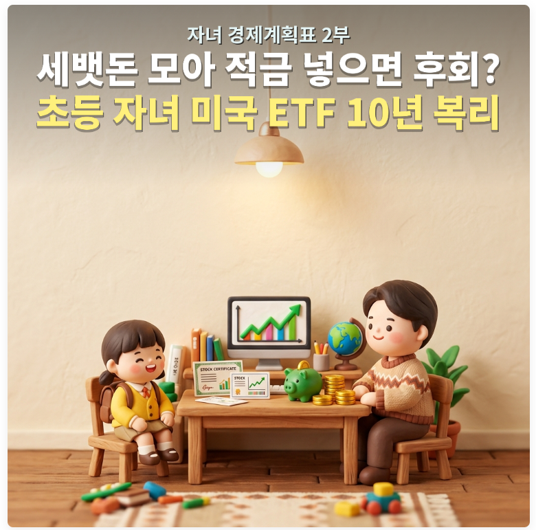 [내 자녀 경제계획표 2부] “세뱃돈 모아 적금 넣던 엄마들의 10년 뒤 후회”초등 자녀 주식계....