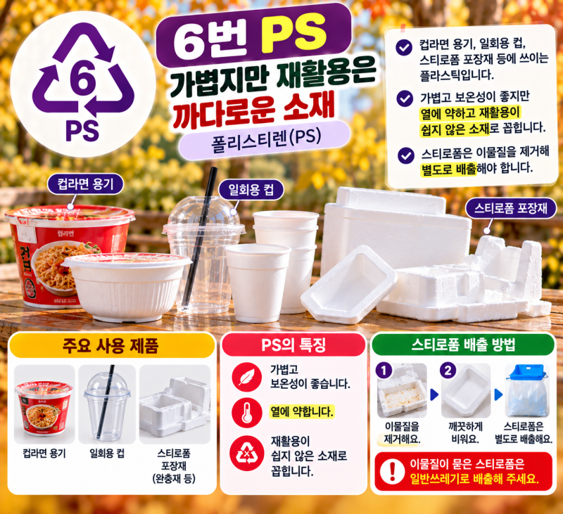 플라스틱 번호 뜻, 재활용 마크 1번부터 7번까지 한눈에