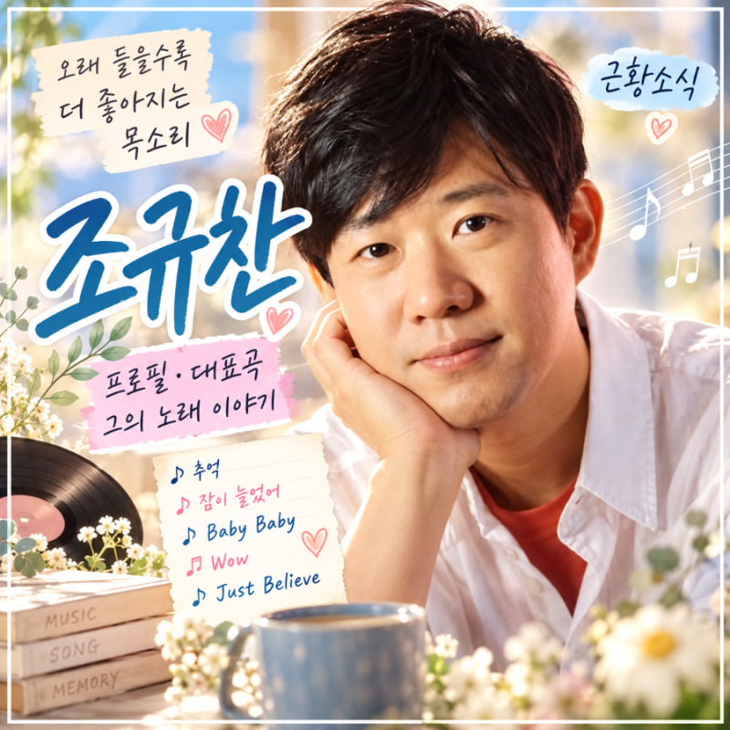 ✨️✨️조규찬 프로필ㅣ대표곡 그리고 그의 노래 이야기✨️✨️