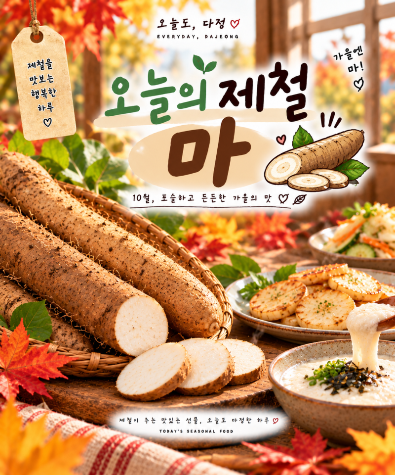 10월 제철음식 마 자르면 왜 미끈거릴까? 고르는 법부터 손질·보관법까지
