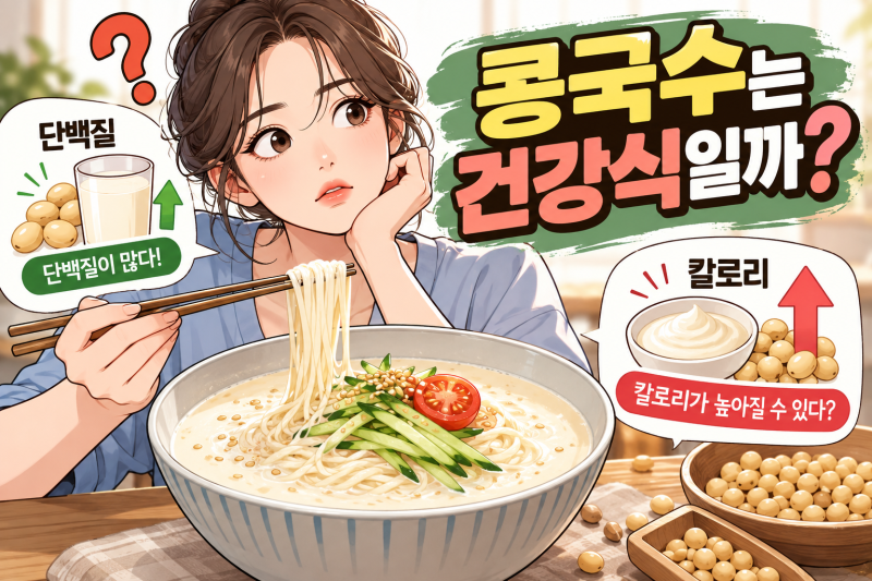 콩국수 칼로리 진실! 단백질 폭탄인데 살이 찌는 이유