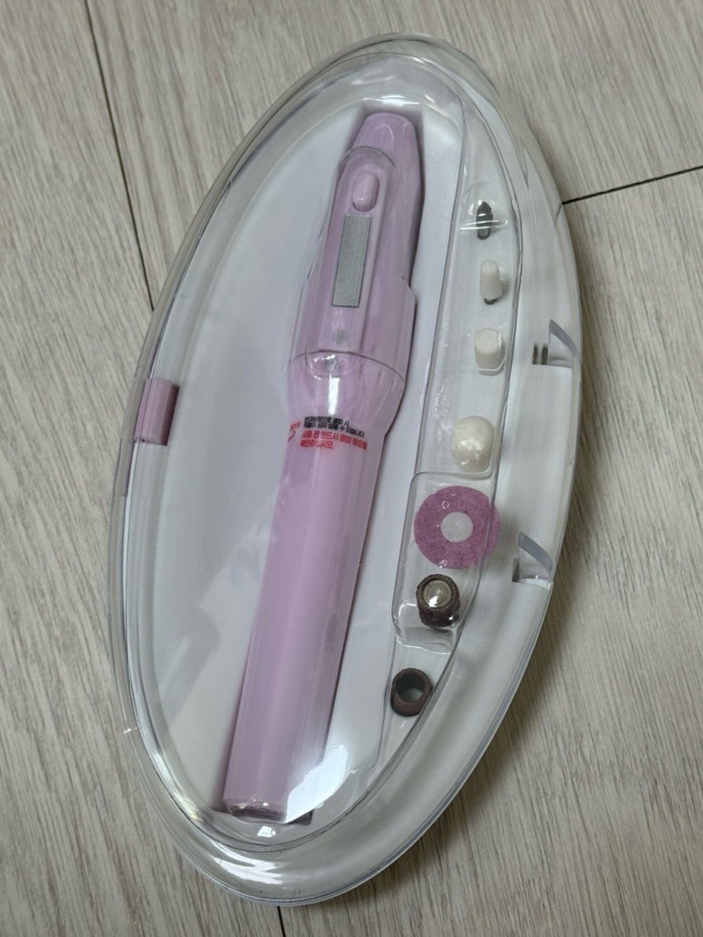 다이소 리뷰ㅣ젤네일 제거, 큐티클 홈케어 '전동 네일 케어 세트' 사용 방법