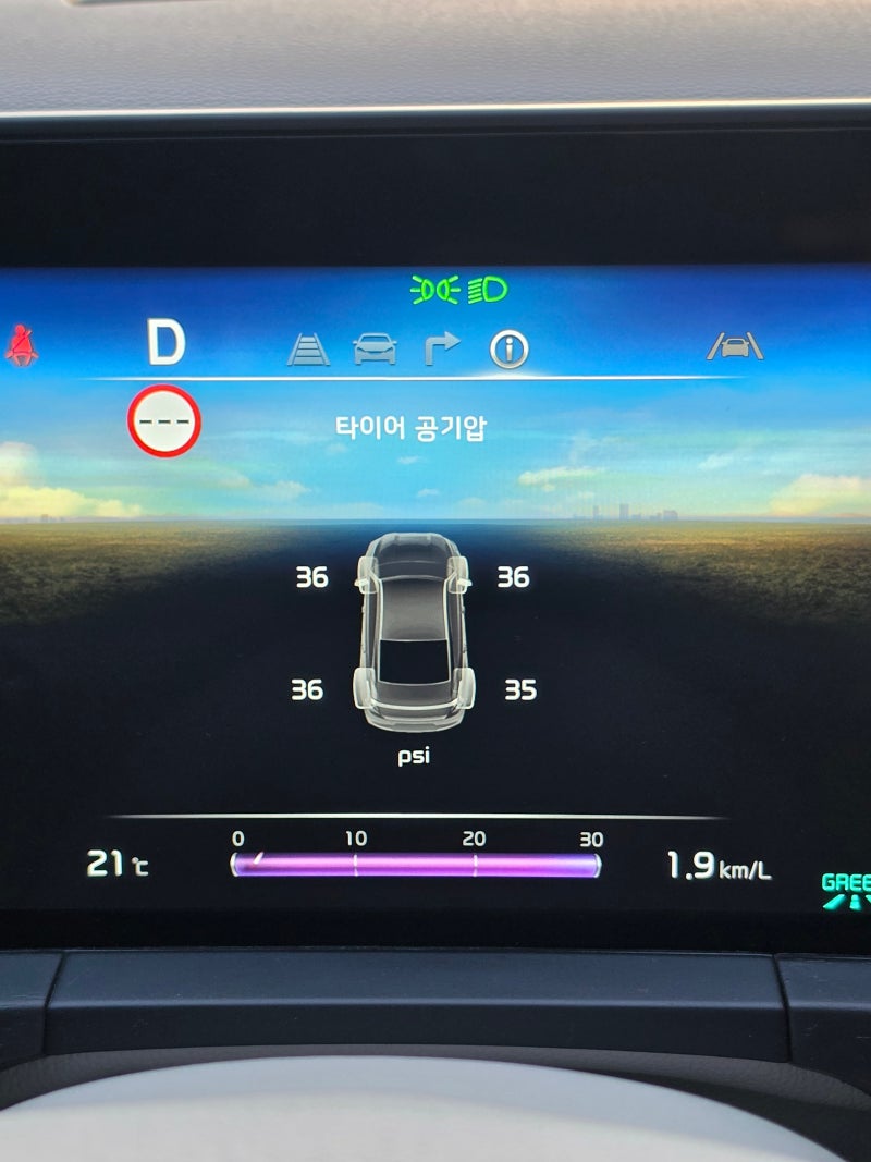 겨울철 타이어 공기압 체크는 필수, 몇 psi가 적정할까?