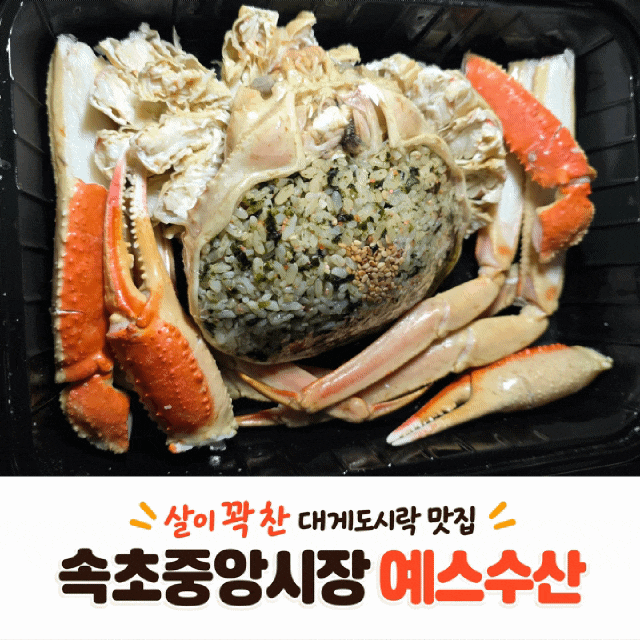 속초 아이랑 가볼만한 곳, 속초중앙시장 홍게 맛집 예스수산, 캠핑 가기 전 대게도시락 포장