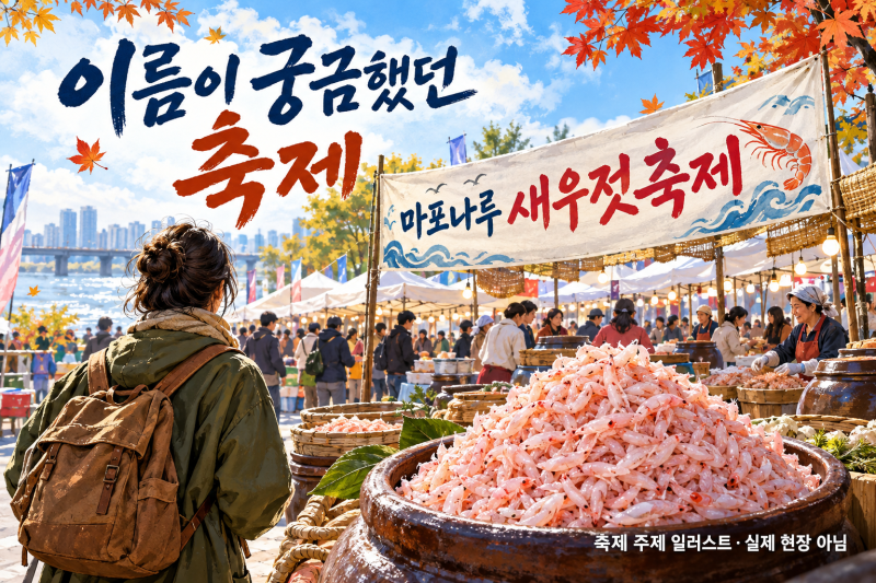 왜 이름이 새우젓축제일까? 마포나루 이야기와 올해 장터