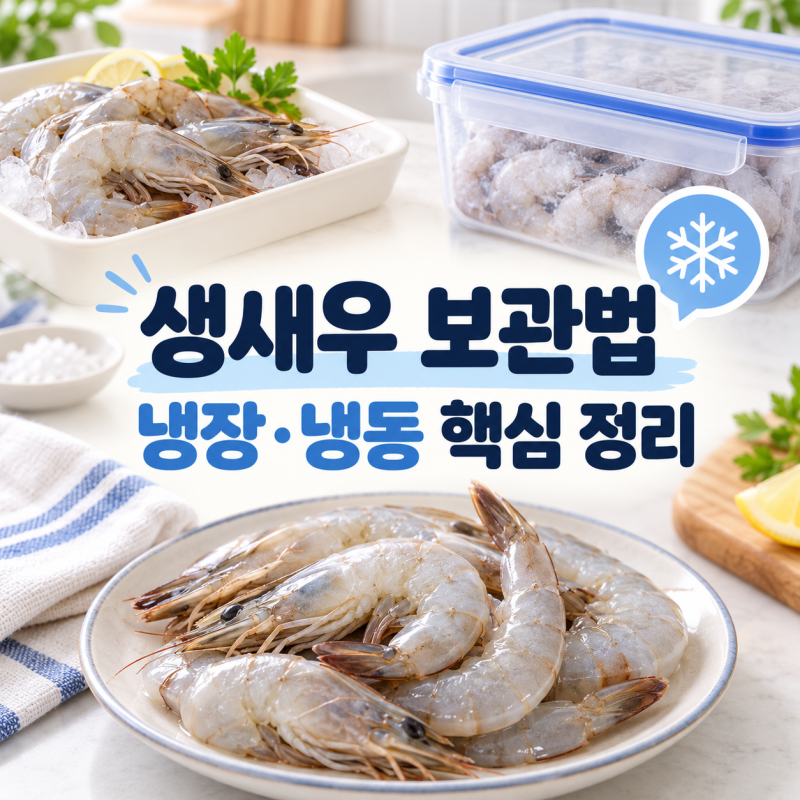 생새우 보관법 냉장 냉동 해동까지 한 번에 정리