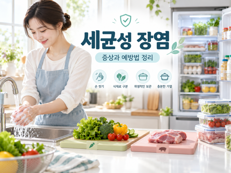 세균성 장염은 왜 생길까? 증상부터 예방까지 쉽게 정리