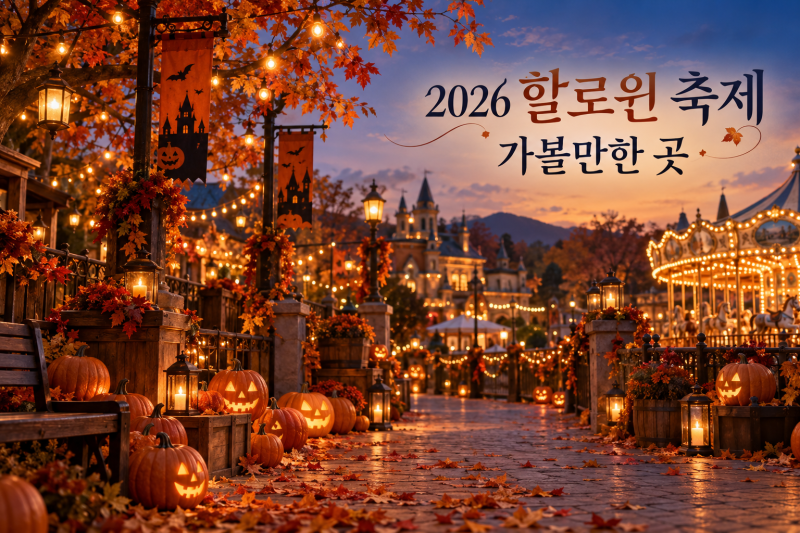 2026 할로윈 축제 가볼만한 곳 (+에버랜드·롯데월드·서울랜드·일정·입장권)
