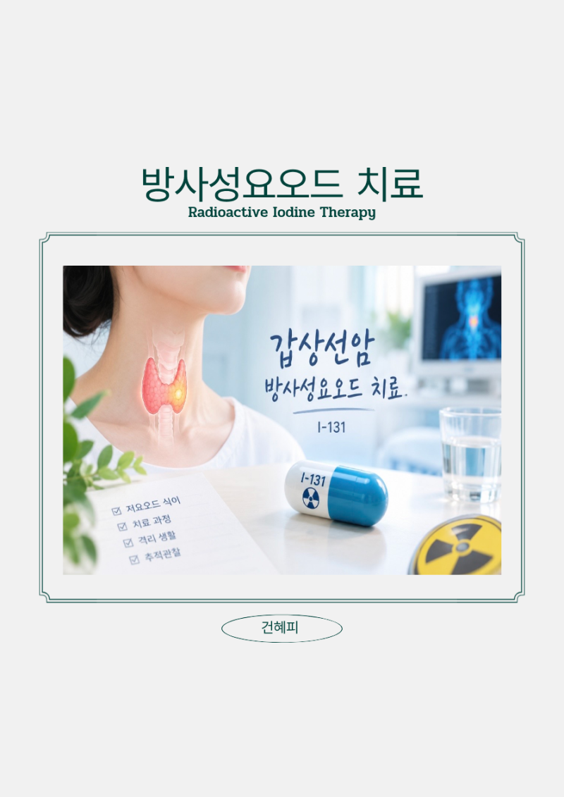 갑상선암 방사성요오드 치료란? 저요오드 식이부터 치료 과정까지