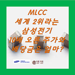 글로벌 2위 MLCC 관련주, 10배 뛴 삼성전기 주가와 배당금은 얼마일까