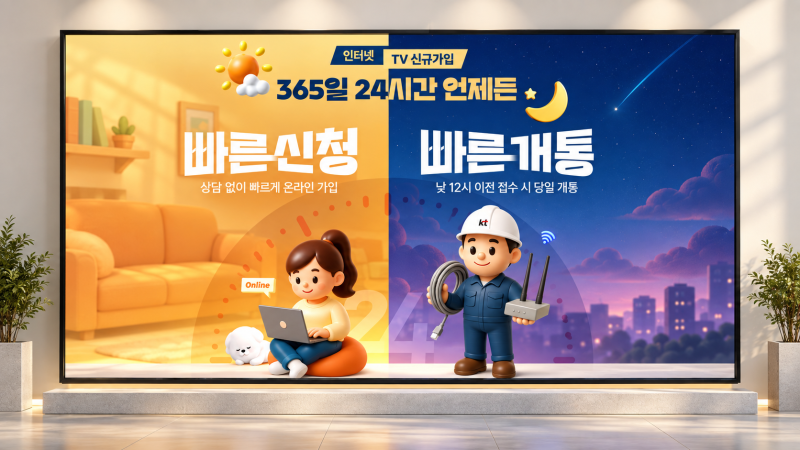 KT 인터넷 가입 인터넷요금제 설치 KT다이렉트샵에서 간편하게
