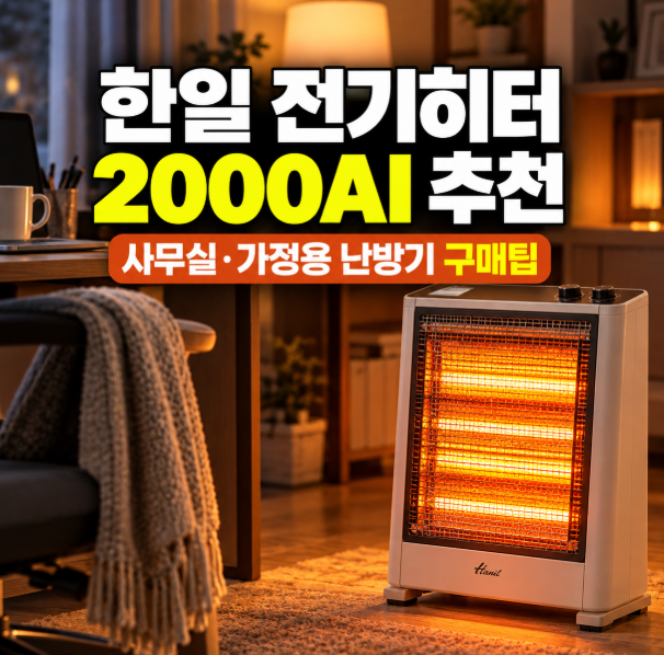 한일 전기히터 2000AI 추천 사무실 난로 고민이라면 (+가정용 난방기 구매팁)