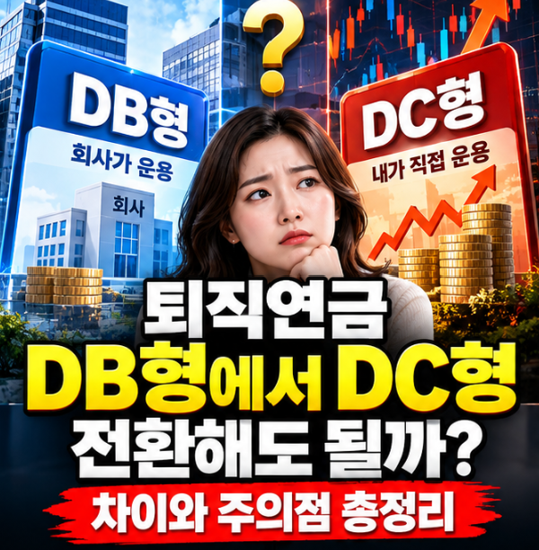 퇴직연금 DB형에서 DC형 전환해도 될까? 차이와 주의점