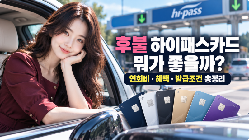 후불 하이패스카드 뭐가 좋을까? 연회비·혜택·발급 조건 총정리