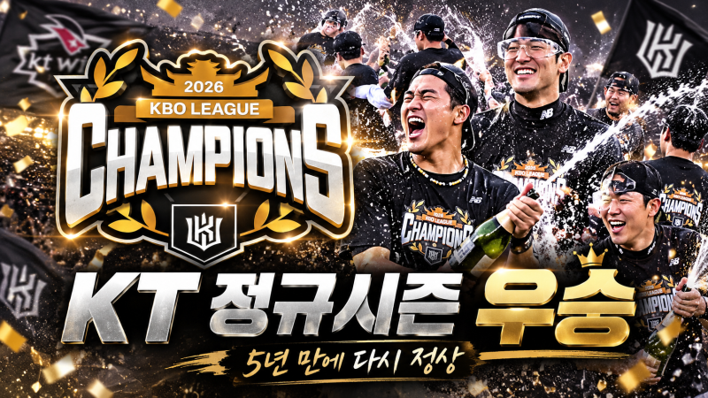 KT 5년 만에 정규시즌 우승 확정…두산은 삼성 또 잡고, SSG 9-0 완승｜10월 5일 KBO 리뷰