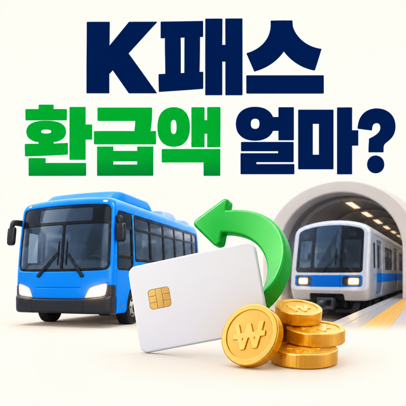 K패스 모두의카드 환급액 계산, 월 교통비 8만원·10만원이면 얼마?