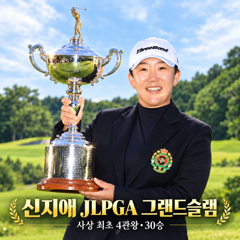 신지애 JLPGA 그랜드슬램 사상 최초 4관왕 통산 30승 상금은?