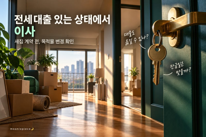 전세대출 있는 상태에서 이사｜목적물 변경·보증금 반환·새집 잔금 확인