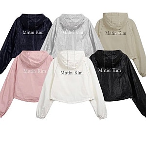 마뗑킴 크롭 후디 코팅 점퍼 6컬러｜MATIN CROP HOODY COATING JUMPER