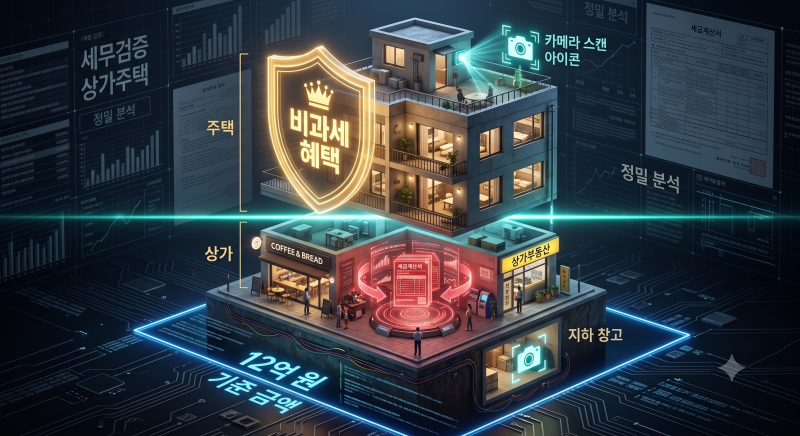 [상가주택 양도세] "주택이 상가보다 크면 전부 비과세라더니, 왜 1억 2천이 나왔을까요?" — 1....