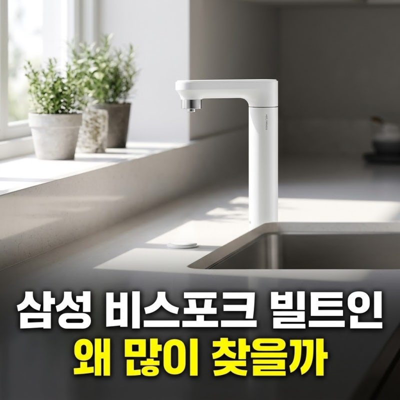 예쁜정수기 추천 삼성 비스포크 빌트인 일체형 (+냉온수 직수 할인가)