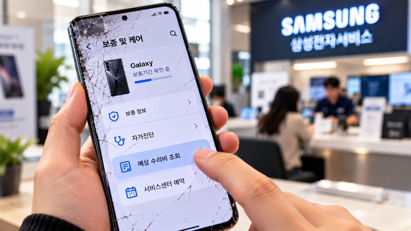 갤럭시 수리비, "센터 가기 전" 폰에서 먼저 확인하자!