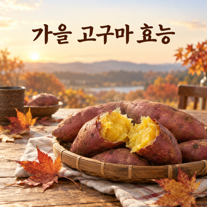 가을 제철 고구마 효능, 달콤한 간식이 몸에 좋은 이유