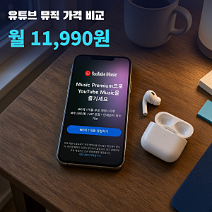 유튜브 뮤직 가격 월 11,990원, 프리미엄과 차이·무료 체험 정리