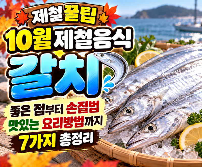 [제철 꿀팁]갈치 제철 10월, 영양부터 손질법·맛있는 요리방법까지 7가지 총정리!