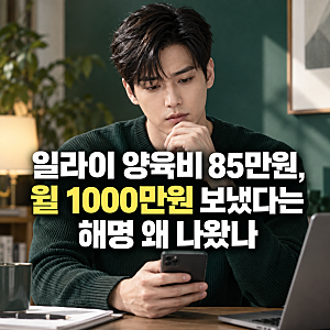 일라이 양육비 85만원, 월 1000만원 보냈다는 해명 왜 나왔나