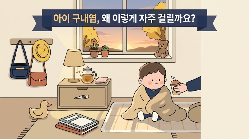 유아 구내염 원인, 아이는 왜 자주 걸릴까? (수족구·헤르판지나 구분법)