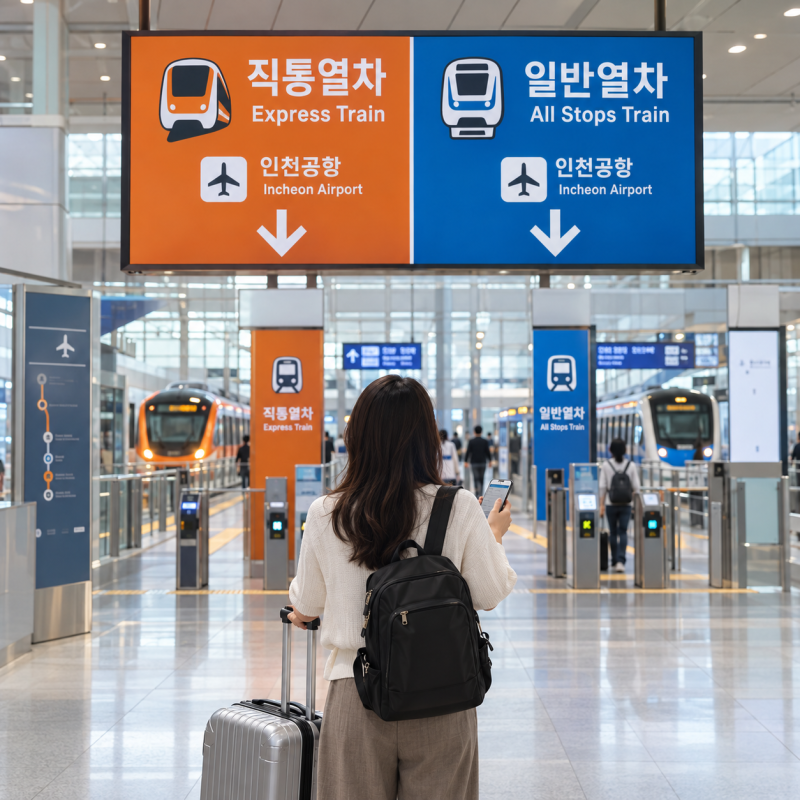 인천공항 공항철도 직통열차 일반열차 차이, 요금·소요시간·예매 방법 총정리