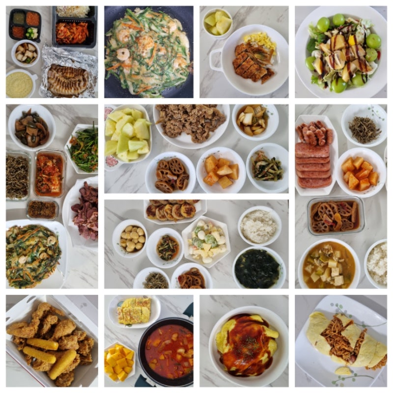 간단한집밥(4인가족주간밥상/ 60만원)