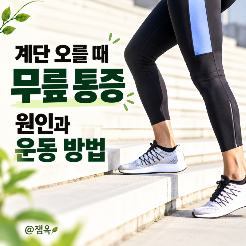 계단 오를 때 무릎 통증 원인과 무릎 부담 줄이는 운동 방법