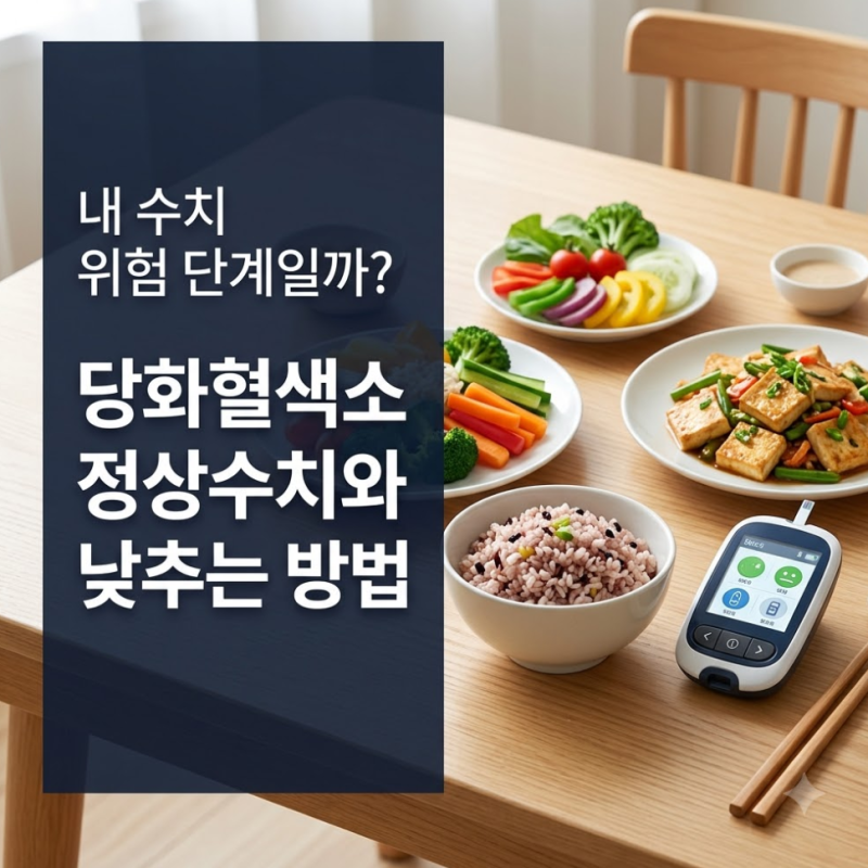 “내 수치 위험 단계일까?” 당화혈색소 정상수치와 낮추는 방법