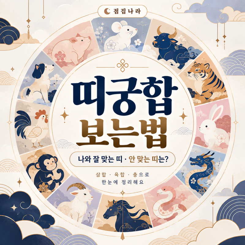 띠궁합 보는법, 나와 잘 맞는 띠·안 맞는 띠는?