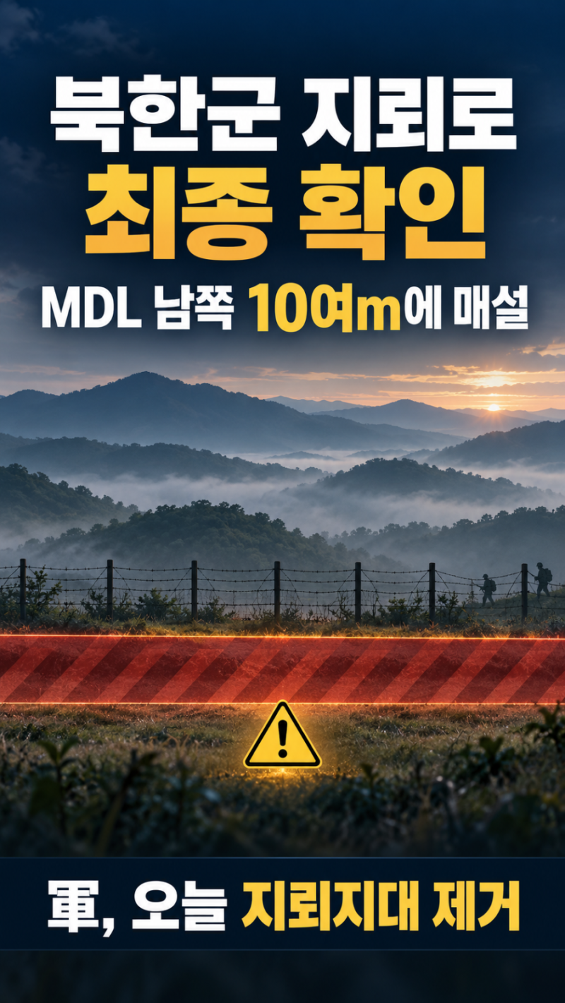 DMZ 폭발 원인 최종 확인…“북한군이 MDL 남쪽에 지뢰 매설”