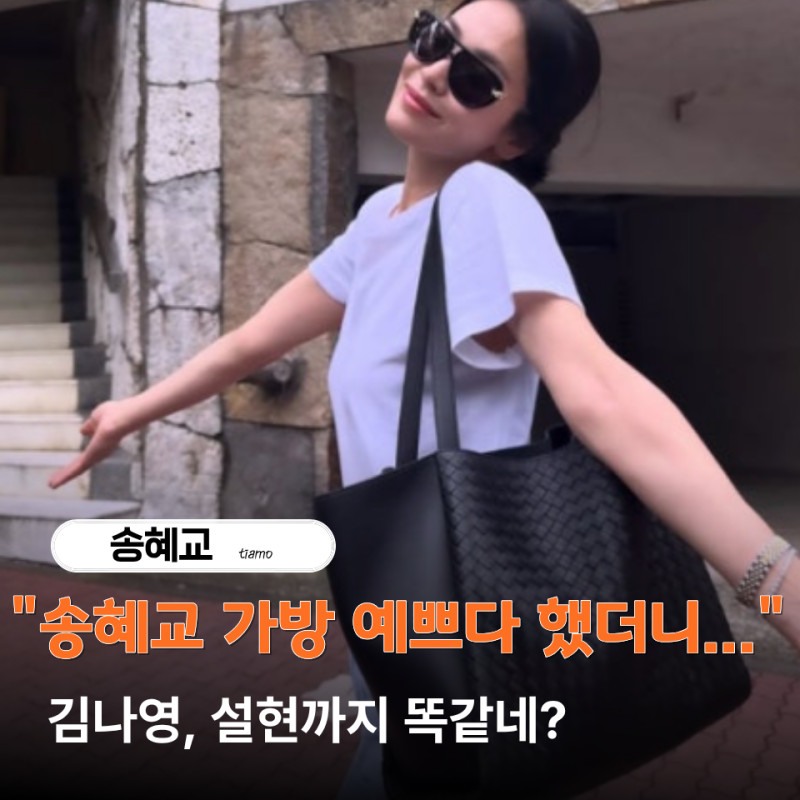 송혜교 가방 예쁘다 했더니... 김나영 설현까지 든 "이 브랜드"