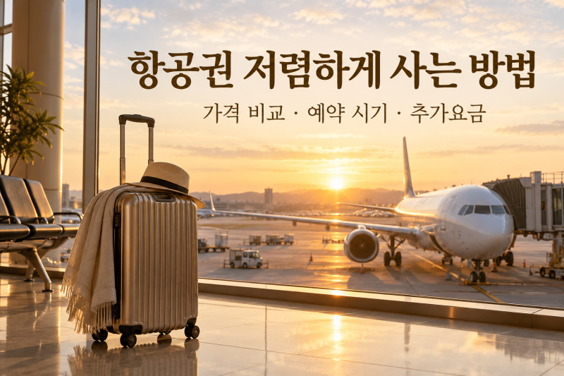 해외 항공권 싸게 사는 법, 추가요금까지 비교해 예약하기