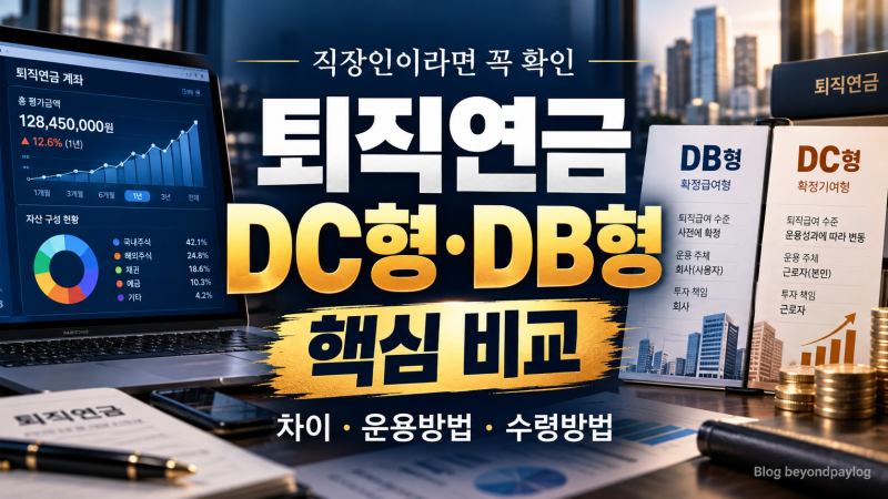 퇴직연금 DC형이란? DB형 차이·운용방법·수령방법 총정리