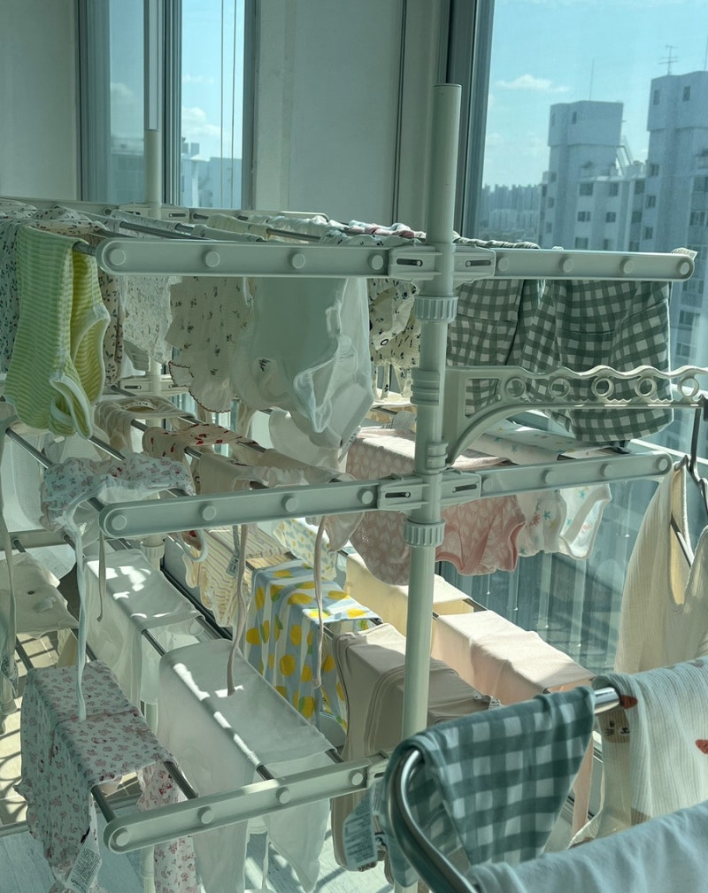 [출산준비] 신생아 아기빨래 간단하게 하는 법｜손수건·아기옷 세탁·보관