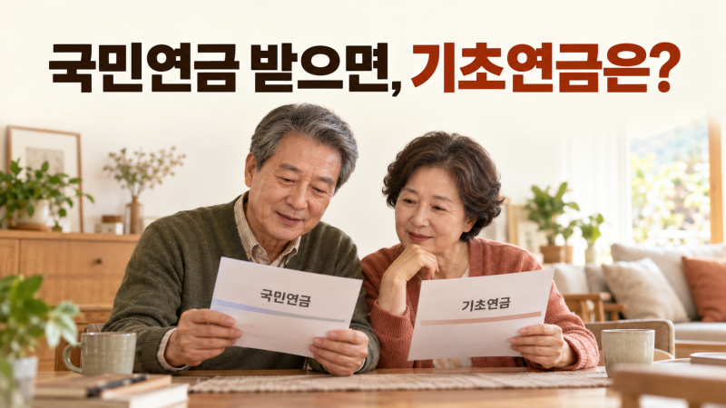국민연금 받으면 기초연금 못 받을까? 재산·부부감액까지 계산해보기