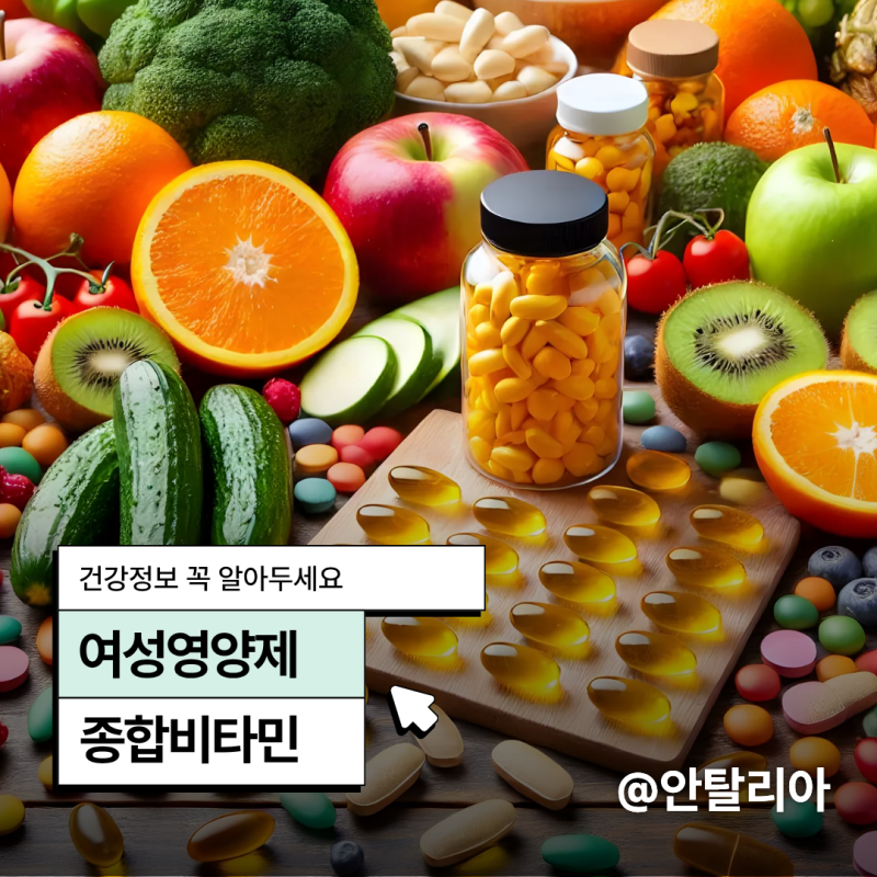 여성 종합비타민 멀티 성분 뜻!