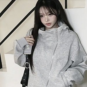 가을 후드집업 추천 2만원대 클래식블랑 사선지퍼 하이넥 루즈핏